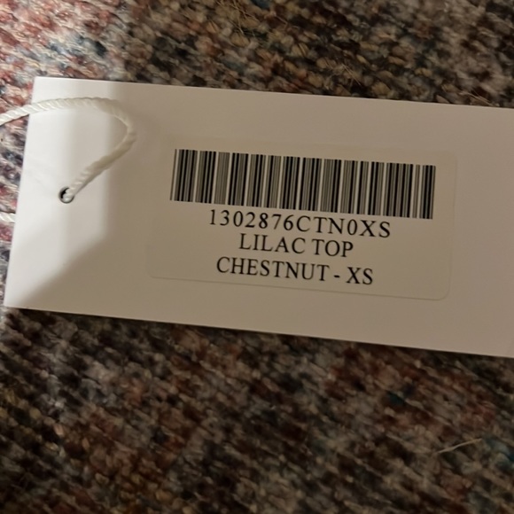 NWT Reformation Lilac top in chestnut size XS - Picture 4 of 6